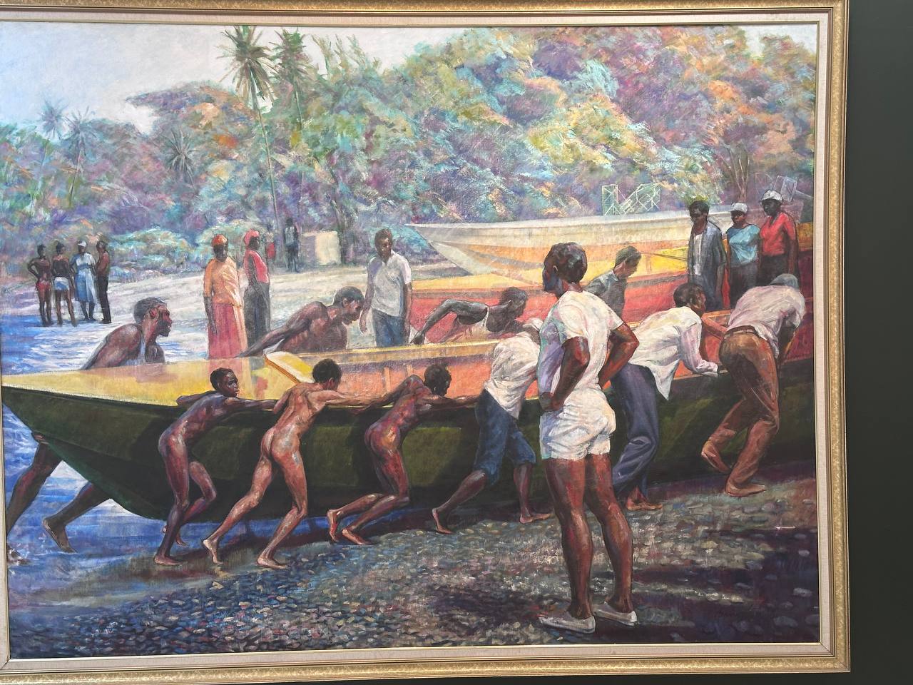 Painting at the National Gallery of Jamaica