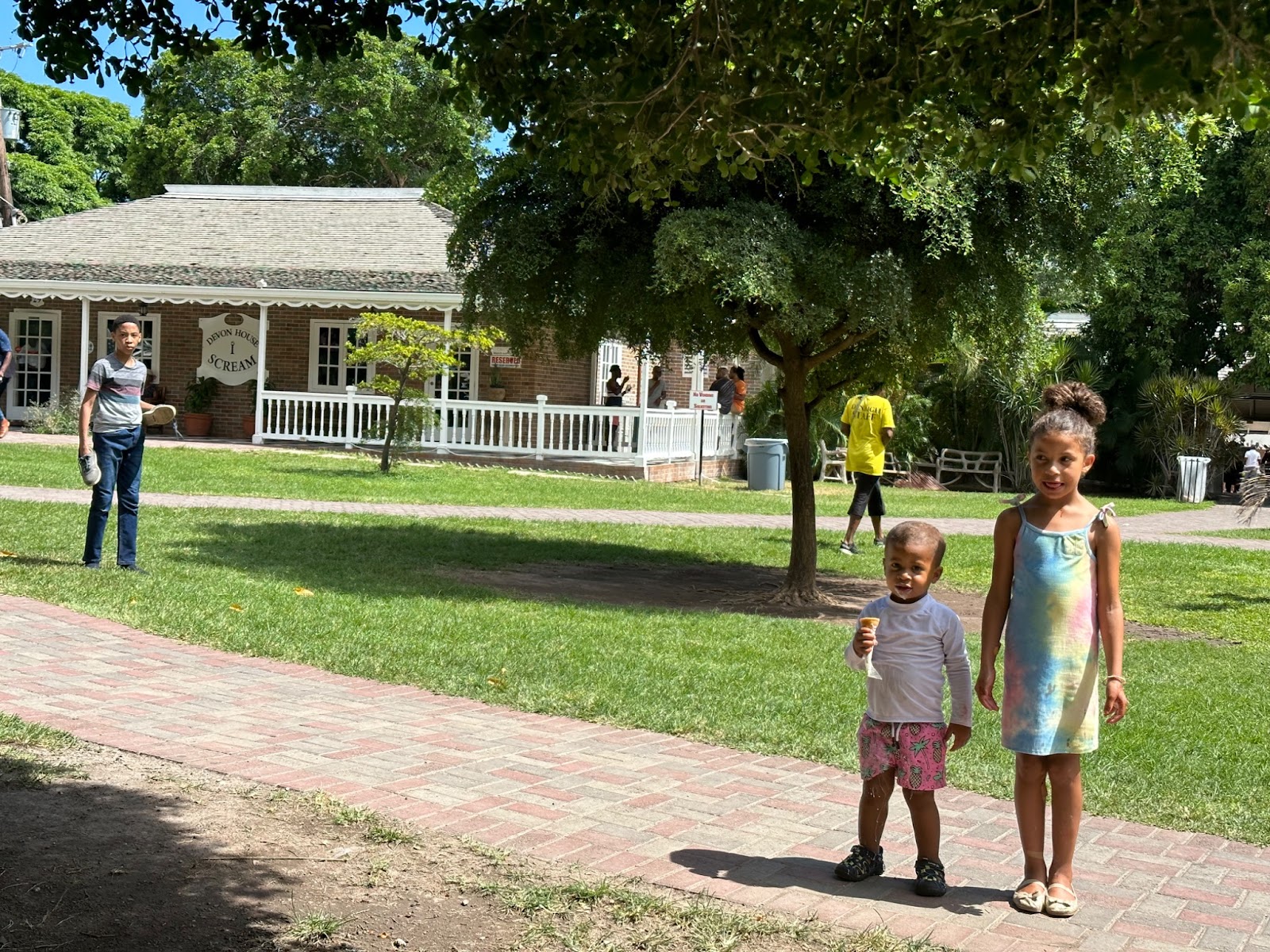 Devon House grounds with I Scream ice cream shop, Kingston Jamaica