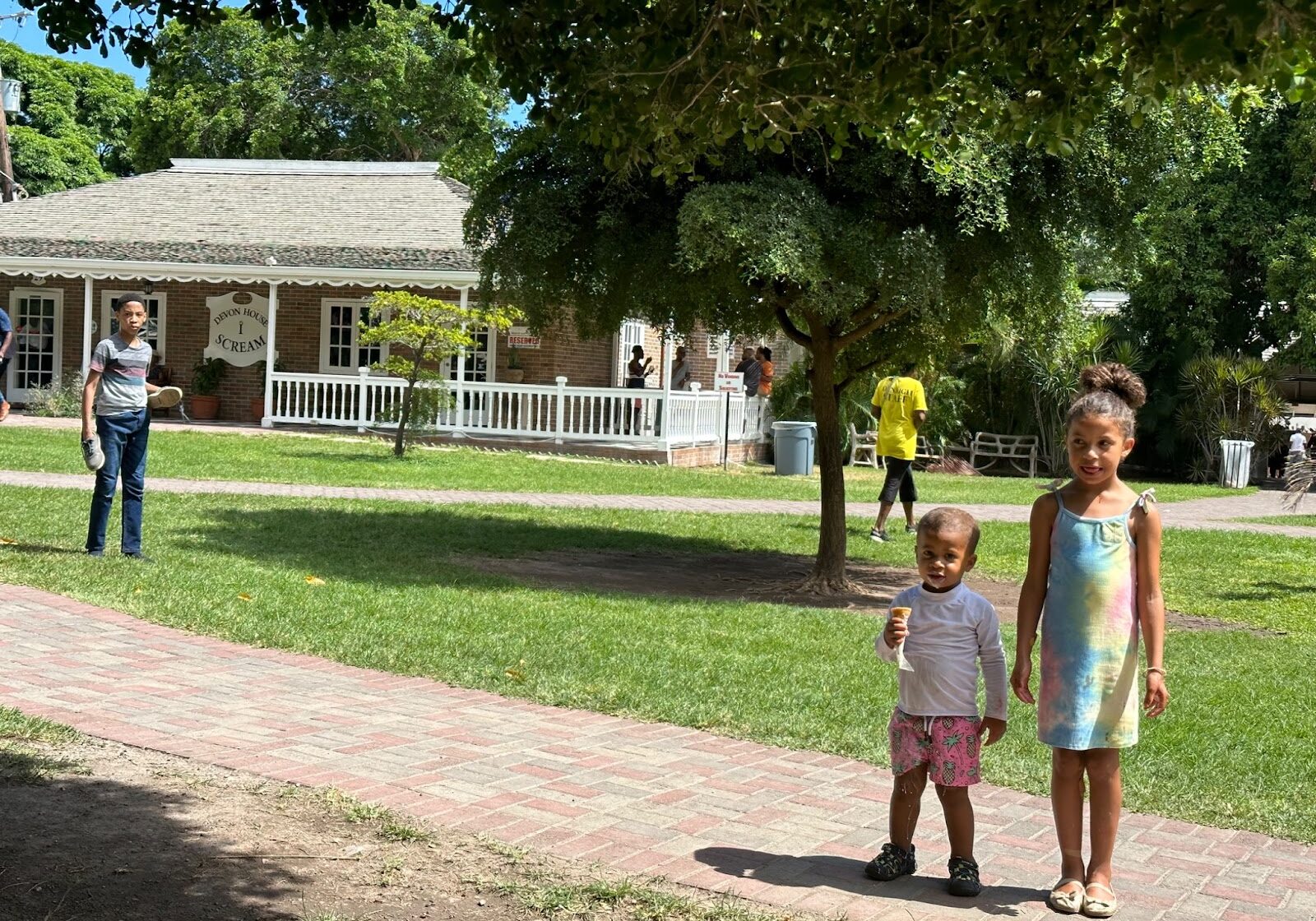 Devon House grounds with I Scream ice cream shop, Kingston Jamaica